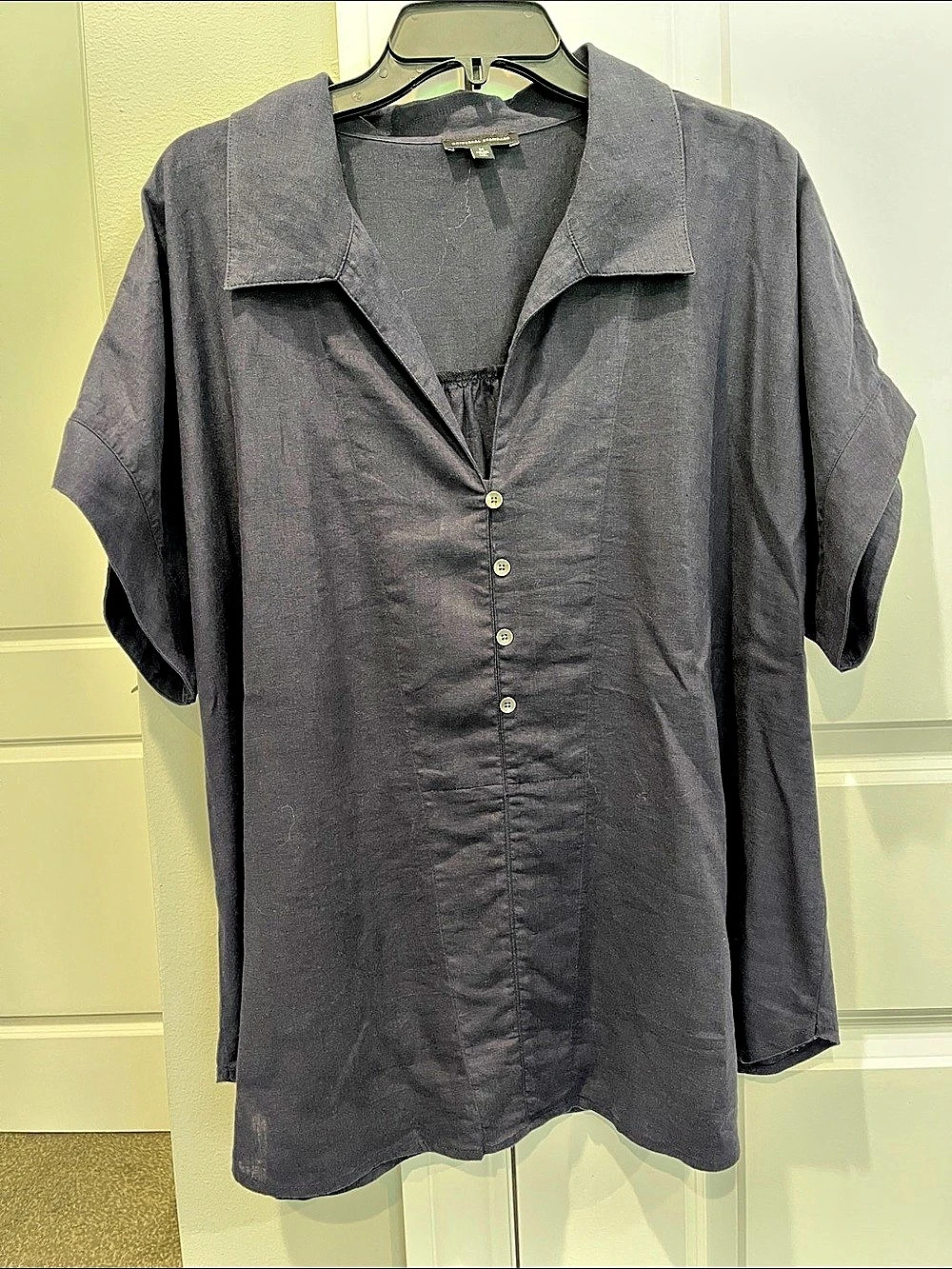 Universal Standard linen blend button down, size 18w